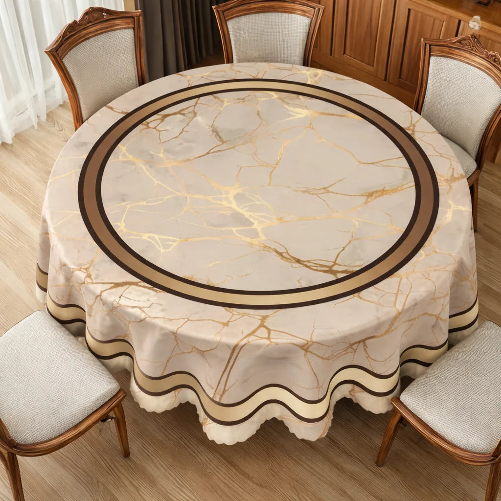LuxeGuard™ Marble Tablecloth — Flawless Protection That Lets Every Moment Shine Worry-Free
