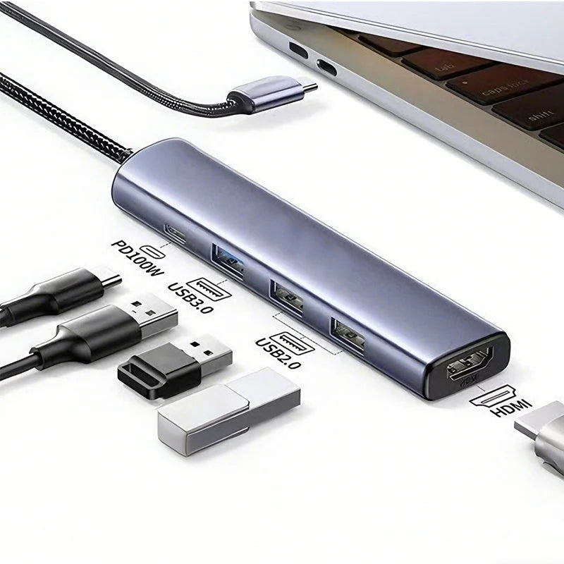 5-in-1 USB-C Hub with 4K HDMI Output