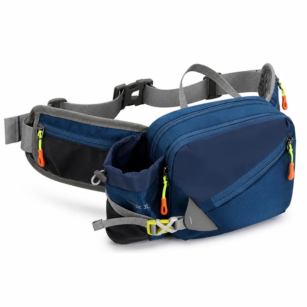 Ultralight Oxford Fabric Waist Pack for Running (with Bottle and Phone Pockets)