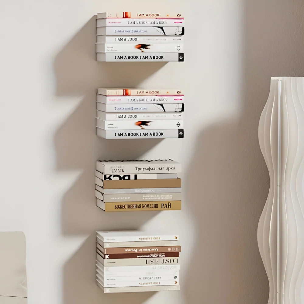 Floating shelf with invisible wall mount
