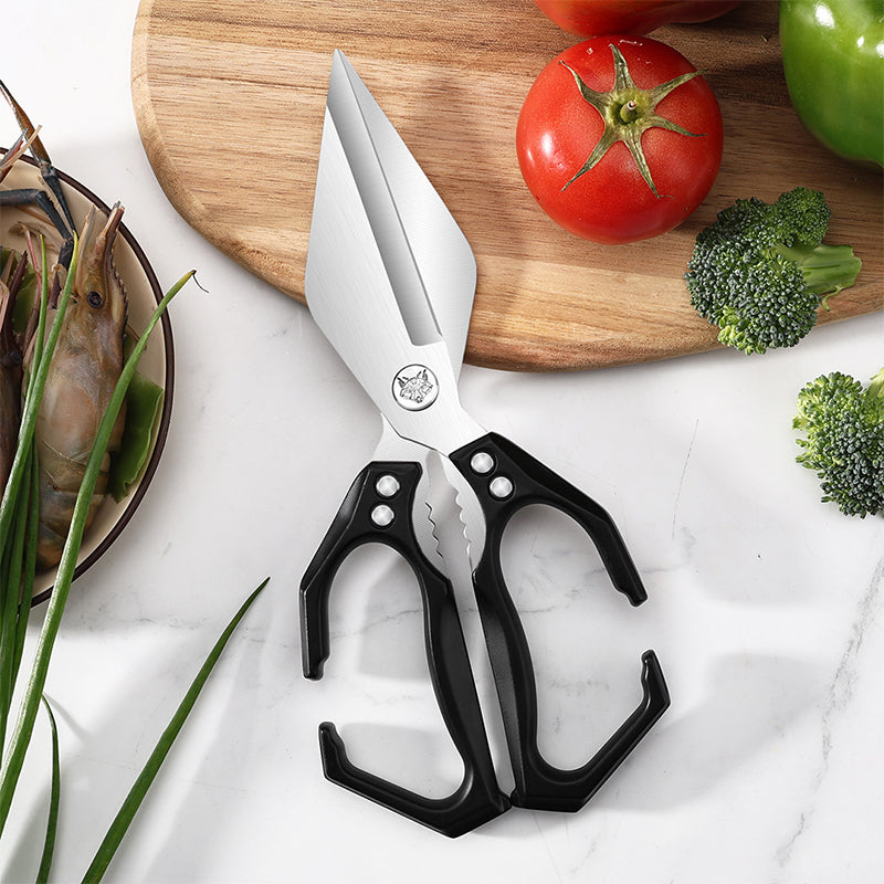Multi-function Kitchen Scissors made of 3Cr13 Stainless Steel