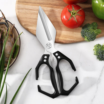 Multi-function Kitchen Scissors made of 3Cr13 Stainless Steel