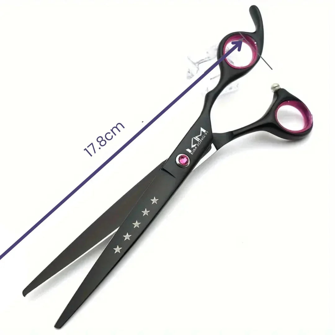 Dog grooming set with stainless steel blades and ergonomic handles