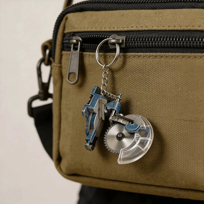 EdgeCraft™ Mini Grinder Keychain — Compact, Decorative, and Always Within Reach