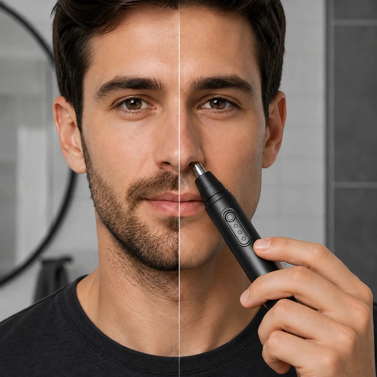 Waterproof Nose and Ear Hair Trimmer
