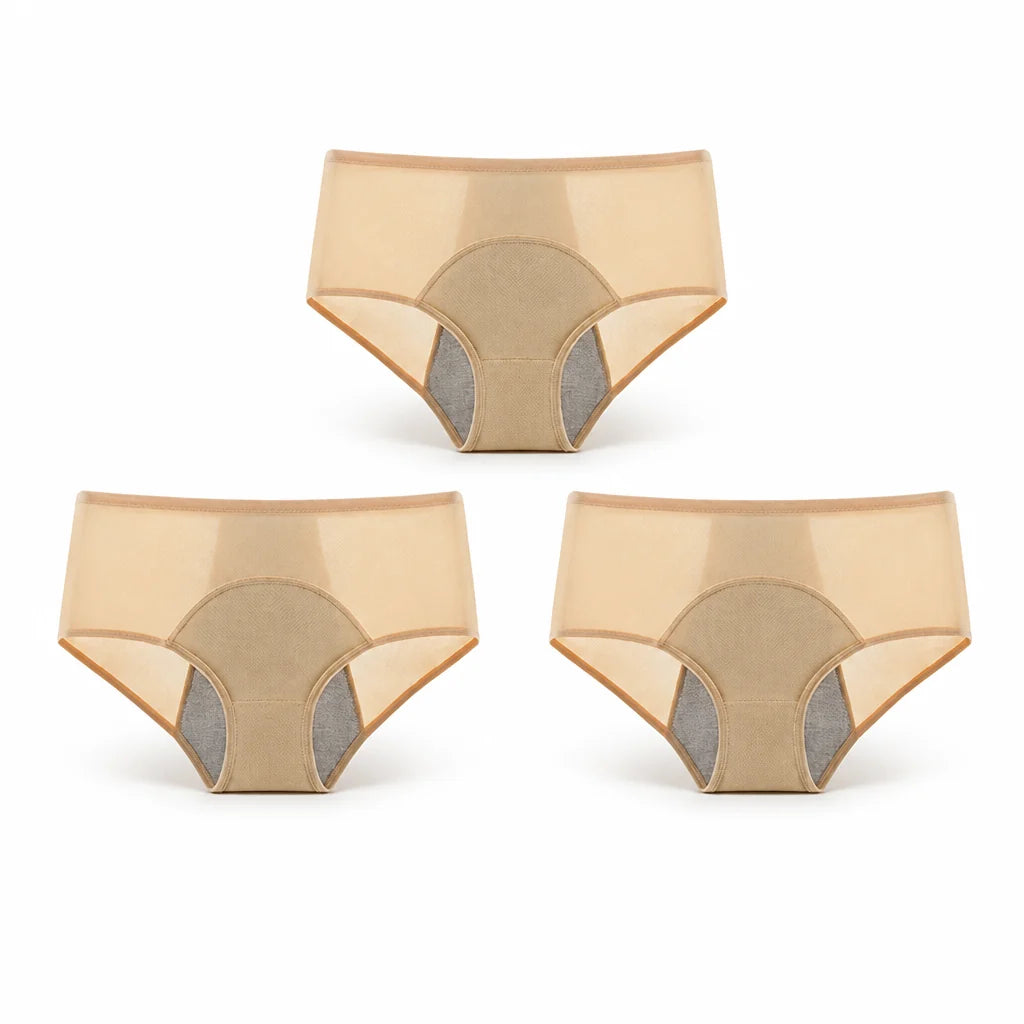 360° Leak-Proof, Three-Layer High-Waist Period Underwear
