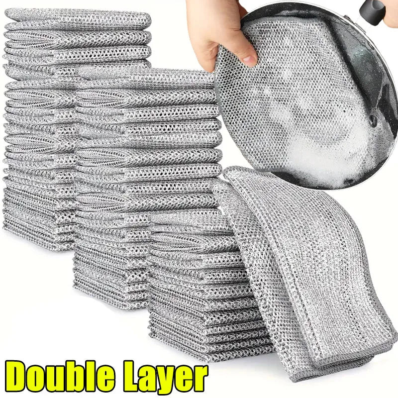 Metal Scrubbing Pad – Double-Sided for Kitchen