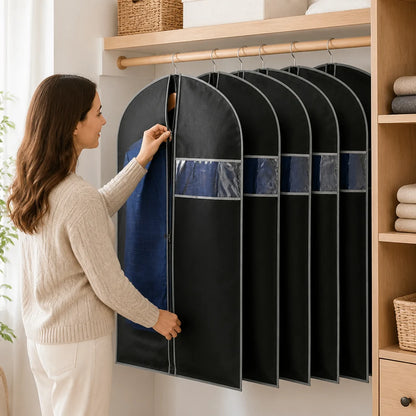 Breathable Clothing Cover made of Polypropylene (Clear View Window & Lockable Zipper)
