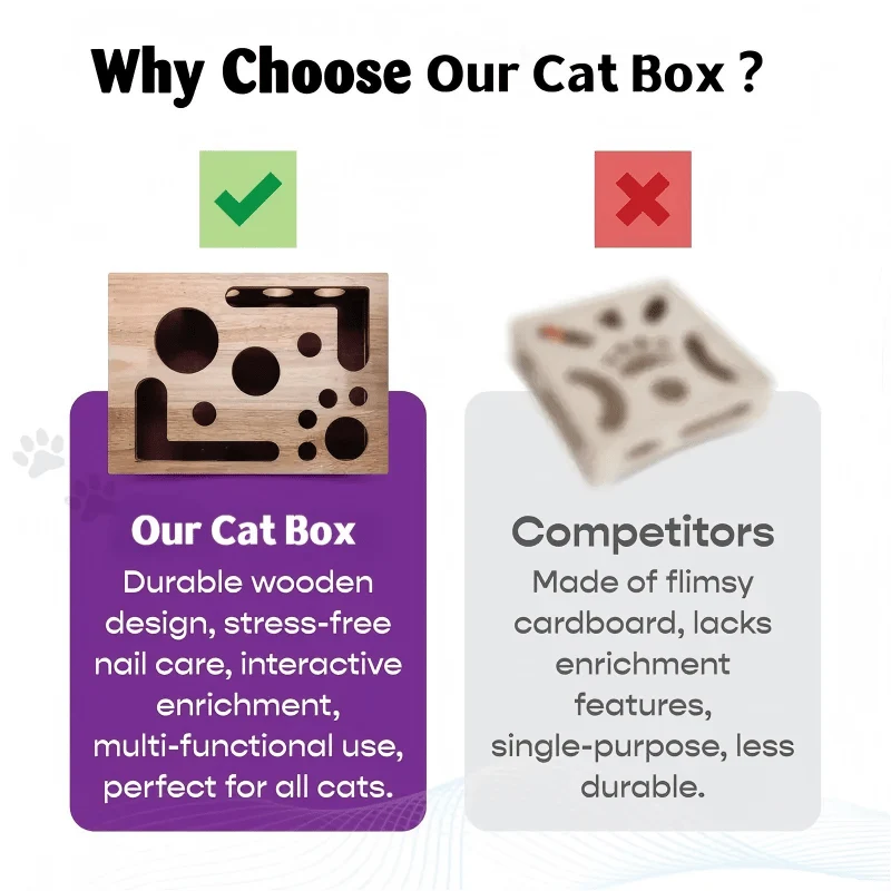 Cat Scratching Puzzle Activity Box