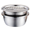 Vegetable Cutter Set with Grater, Sieve, and Mixing Bowl