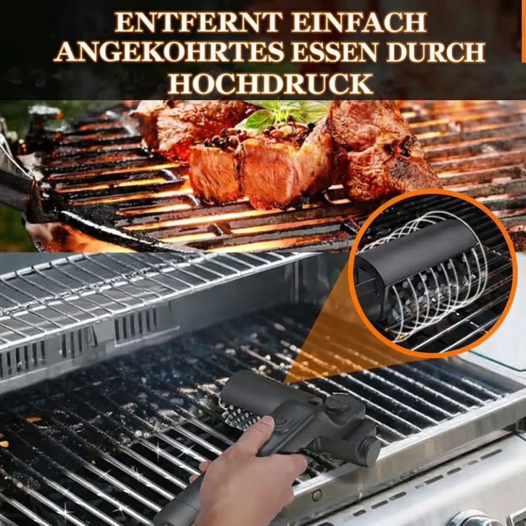 PowerBrush™ — Never Scrub Again, Just Relax and Shine Your Grill in Minutes!