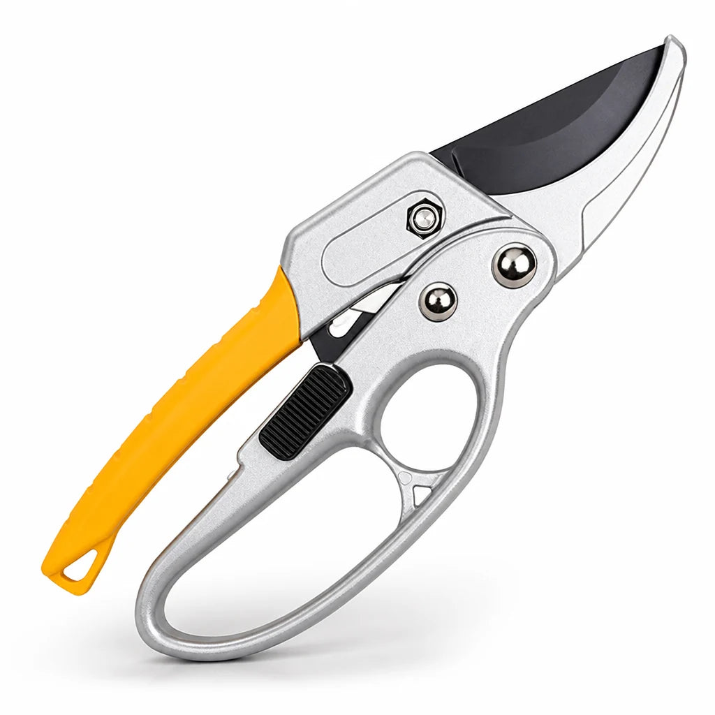 SK5 Steel Energy-Saving Ratchet Garden Pruner (Ergonomic Non-Slip Handle)