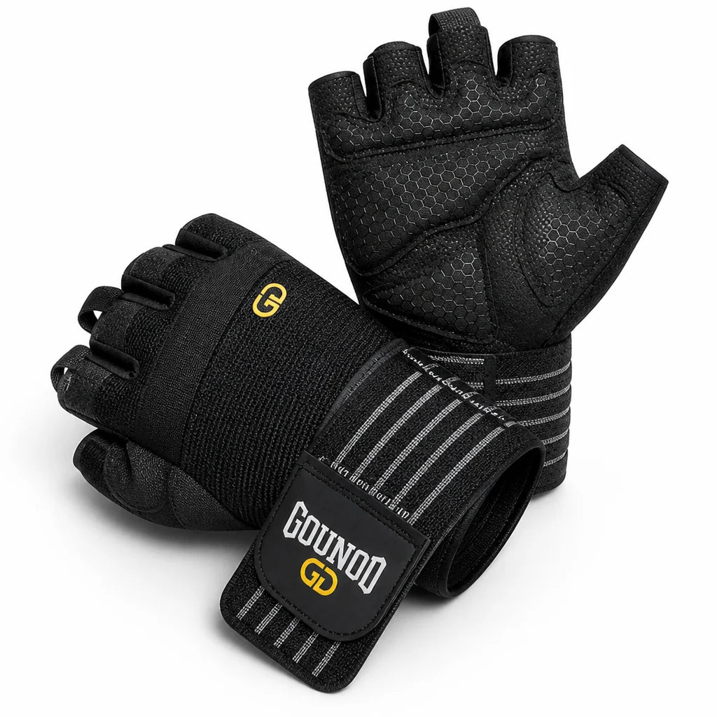 Reinforced Wrist Support & Non-Slip Half-Finger Training Gloves
