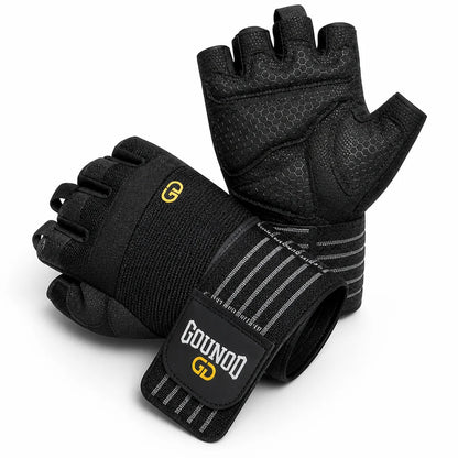 Reinforced Wrist Support & Non-Slip Half-Finger Training Gloves