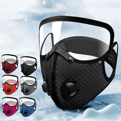 2-in-1 Motorcycle Mask with Anti-UV Glasses
