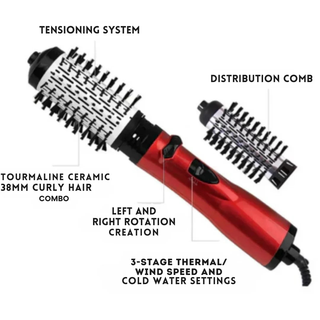 InstaGloss 3-in-1 Hot Air Brush Hair Styler