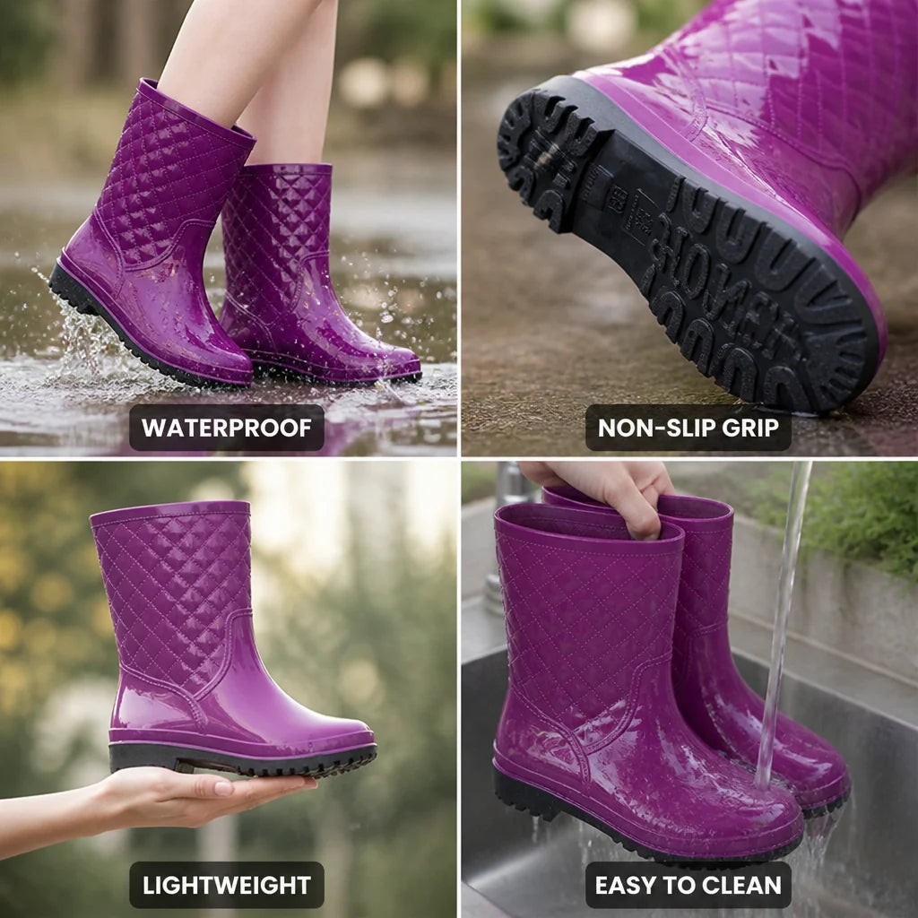 Waterproof and Non-Slip Lightweight Rain Shoes