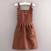 Water-Repellent Women's Apron with Floral Pattern