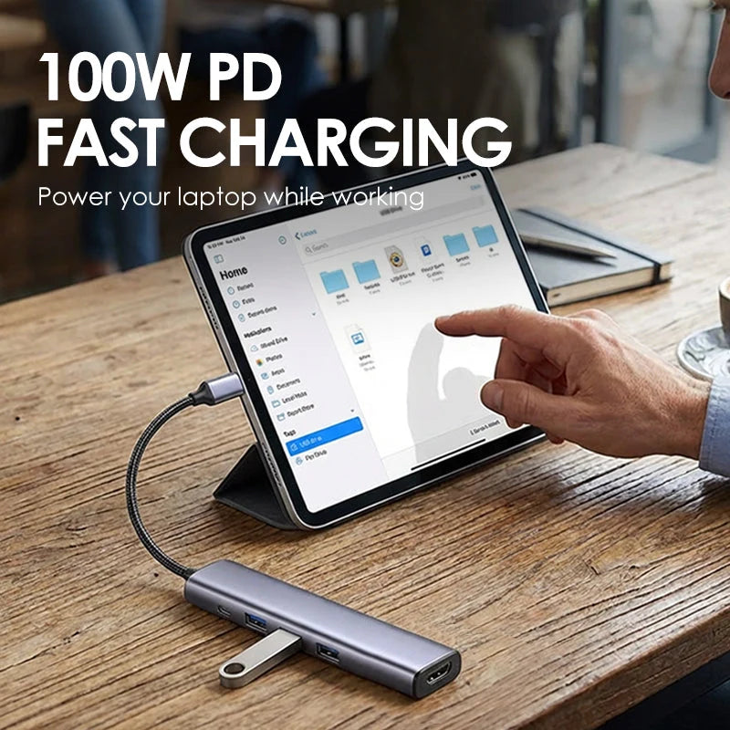 5-in-1 USB-C Hub with 4K HDMI Output