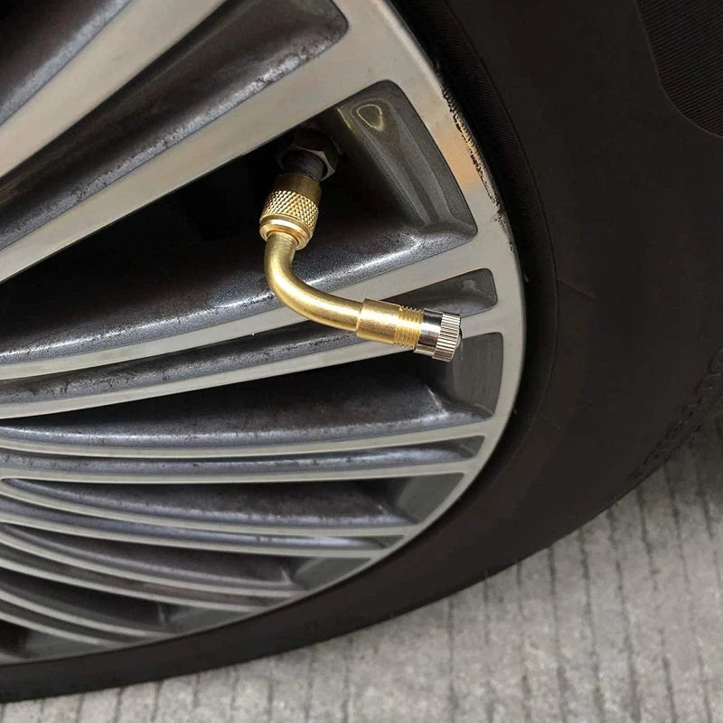 Flexible 3-Angle Tire Valve Extension Set
