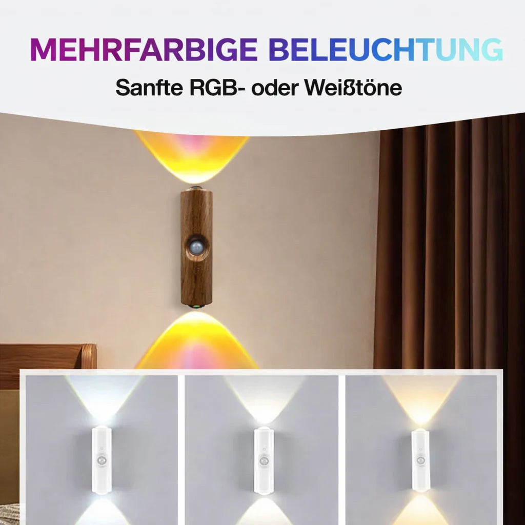GlowAura™ — Transform dark rooms into radiant cozy oases with magical color variety and smart motion detection