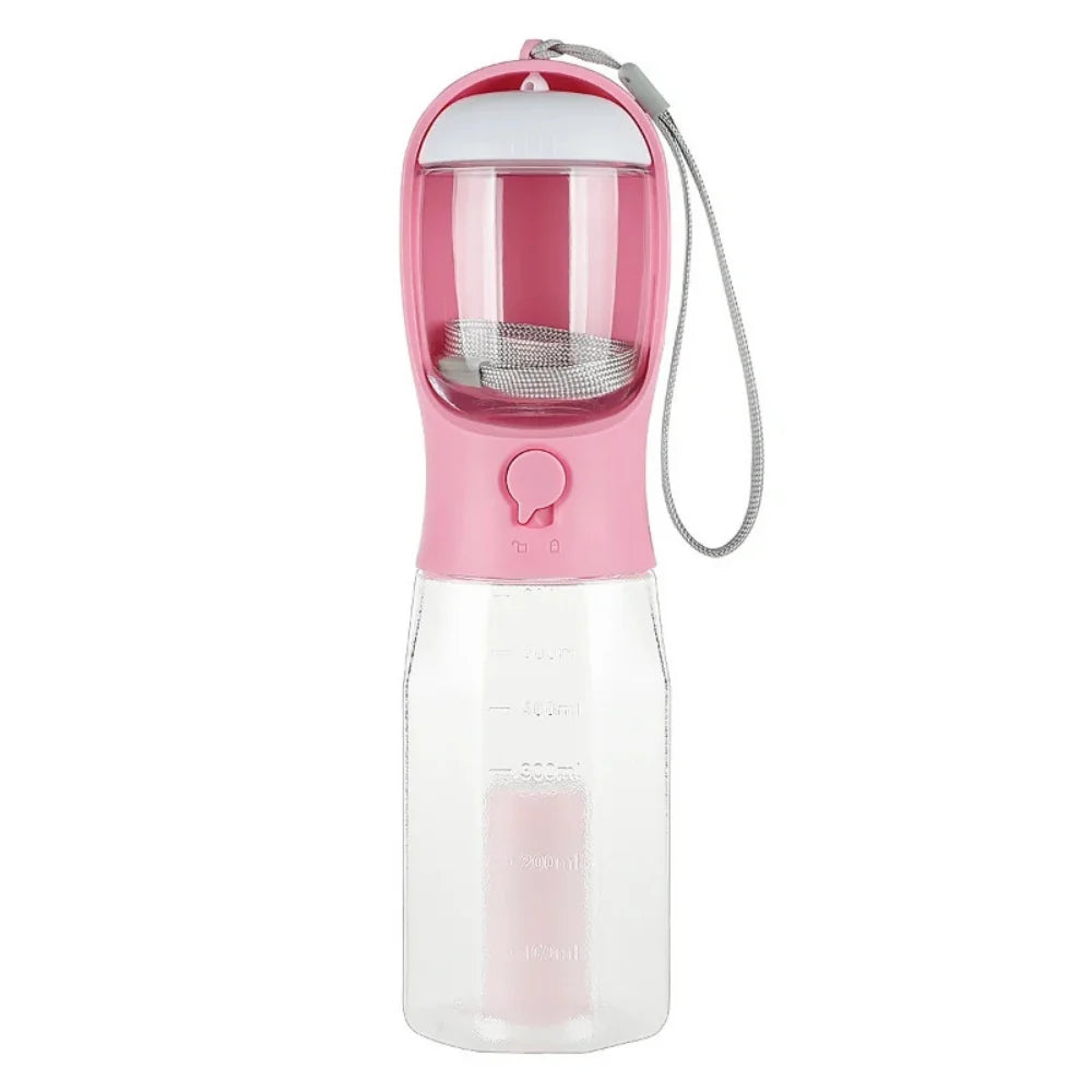 TrailBuddy™ – 3-in-1 Dog Water Bottle with Food Container