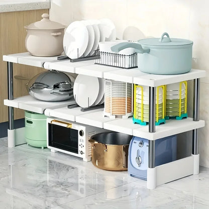 Expandable Under-Cabinet Shelf Kitchen