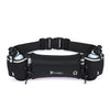 Running belt with water bottles for hands-free hydration