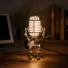Robot table lamp with adjustable LED light