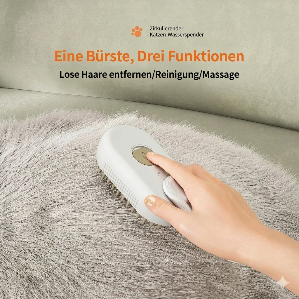 FurEase™ 3-in-1 Spray Brush — Transform Fur Care into a Stress-Free Pampering Ritual for Sparkling Clean Furniture and Happy Pets