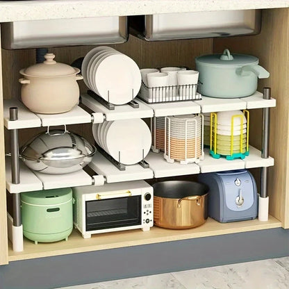 Expandable Under-Cabinet Shelf Kitchen