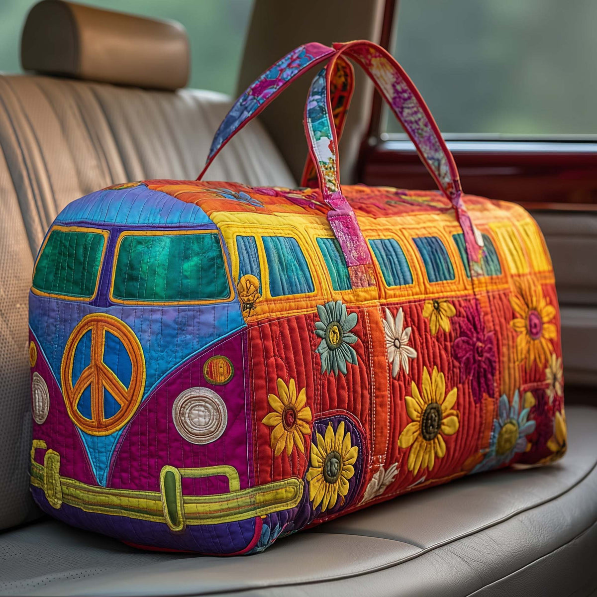 FloraVoyage Quilted Flower Travel Bag C3.2