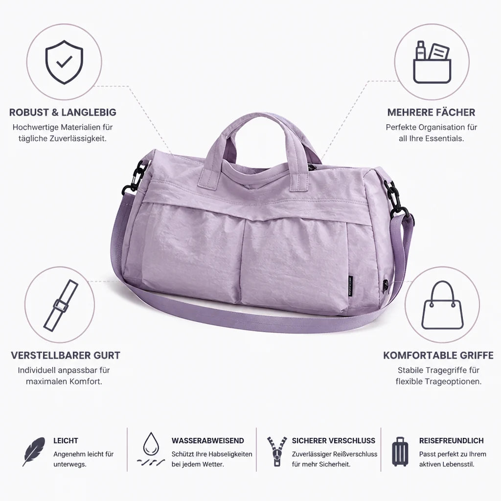 Durable Lightweight Everyday Bag with Multiple Compartments