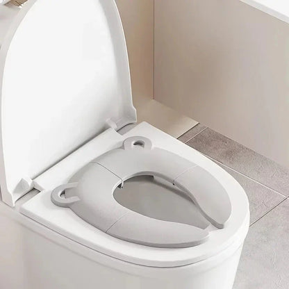 Foldable Children's Toilet Seat Cover with Cartoon Design