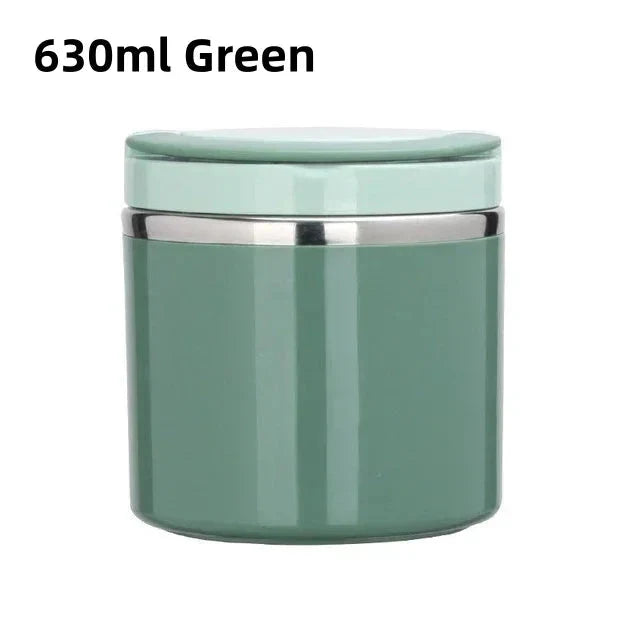 Stainless Steel Thermal Lunchbox with Handle – 630 ml & 1000 ml