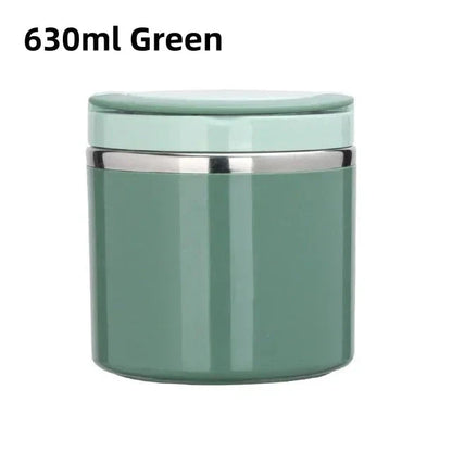 Stainless Steel Thermal Lunchbox with Handle – 630 ml & 1000 ml