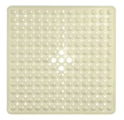 Non-slip Shower Mat with Suction Cups & Quick Drain (Machine Washable)