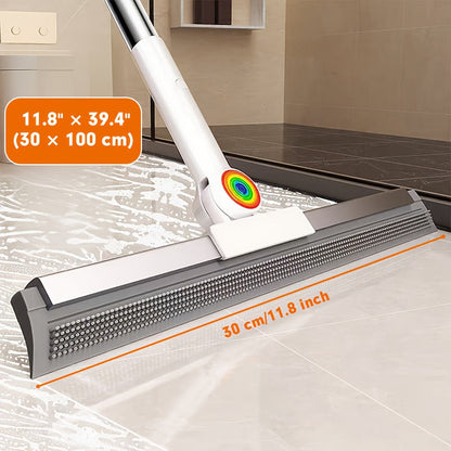 Floor mop with TPE brush strip