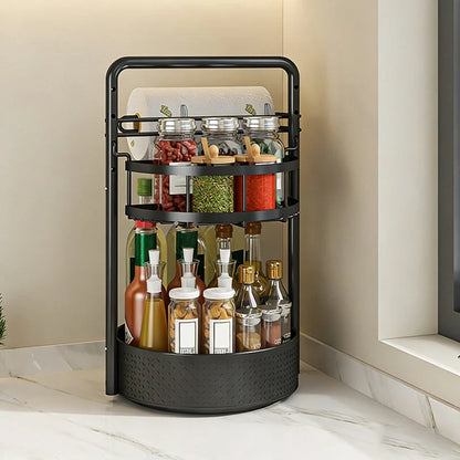 Rotating Kitchen Shelf with 360° Rotation
