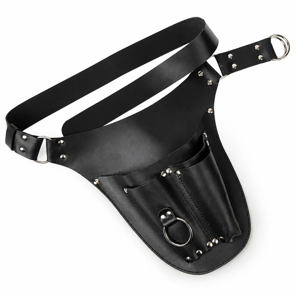 Water-resistant PU Leather Garden Tool Bag with Multiple Pockets