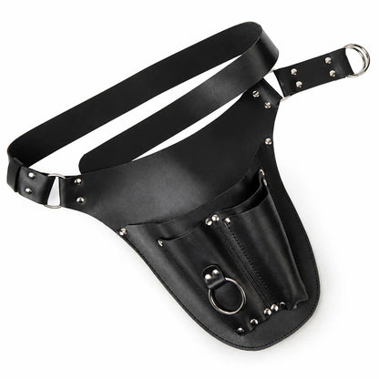 Water-resistant PU Leather Garden Tool Bag with Multiple Pockets