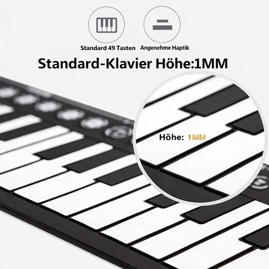 FlexiKeys™ Roll-Up Piano — Play Your Music Freely, Anywhere and Anytime