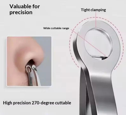 Nose Hair Scissors Stainless Steel with Rounded Tip