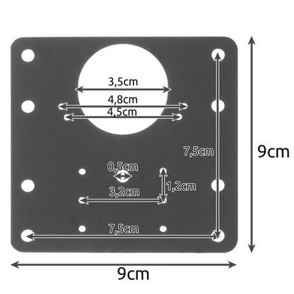 Hinge Plate Repair Set 4-Piece Stainless Steel