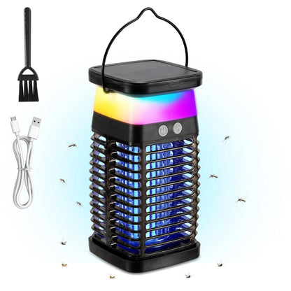 Solar-Powered UV Mosquito Trap with RGB Light