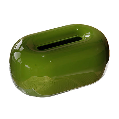 Ceramic Tissue Holder Pebble Shape 23x11 cm