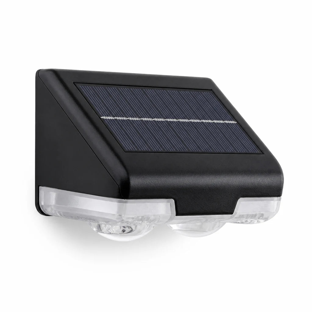 Solar-powered automatic dusk sensor multicolor fence post light