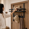 Door Shelf Without Drilling – Basket & Hooks