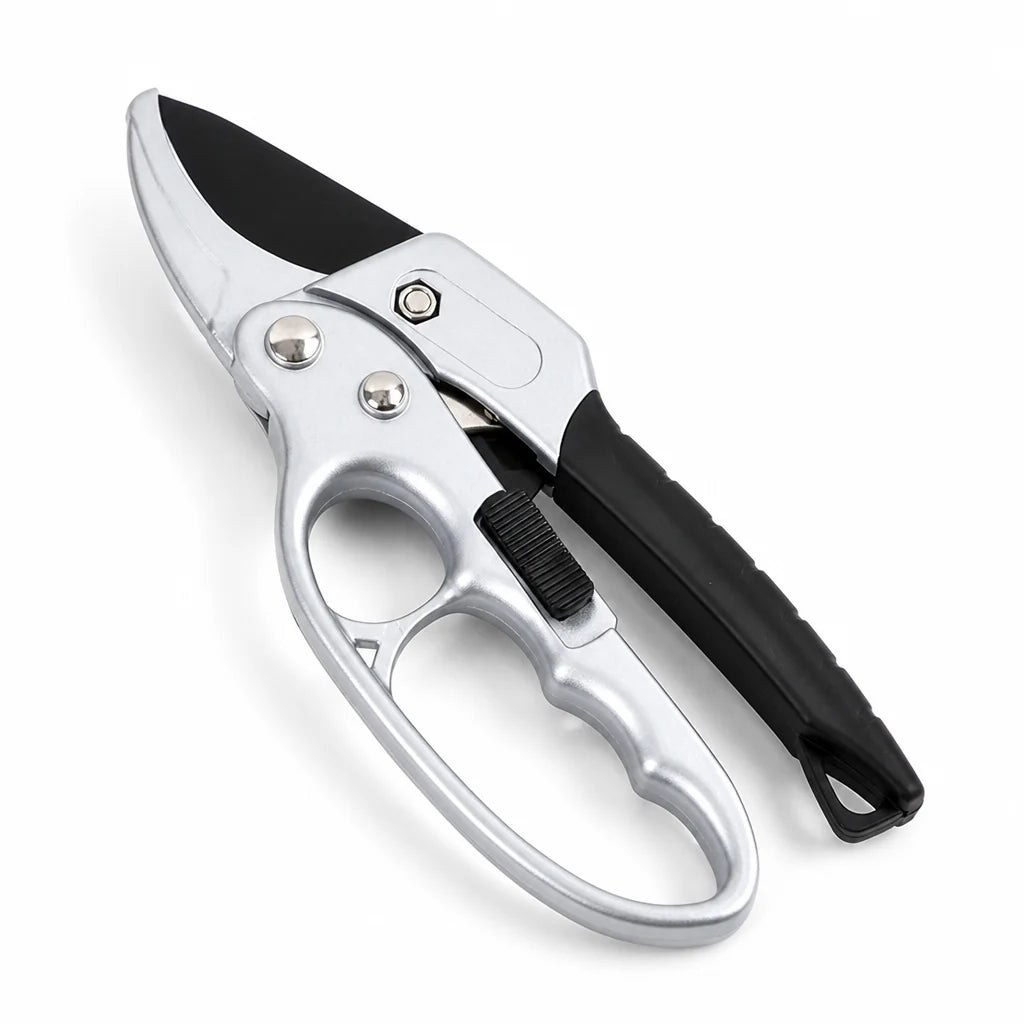SK5 Steel Energy-Saving Ratchet Garden Pruner (Ergonomic Non-Slip Handle)