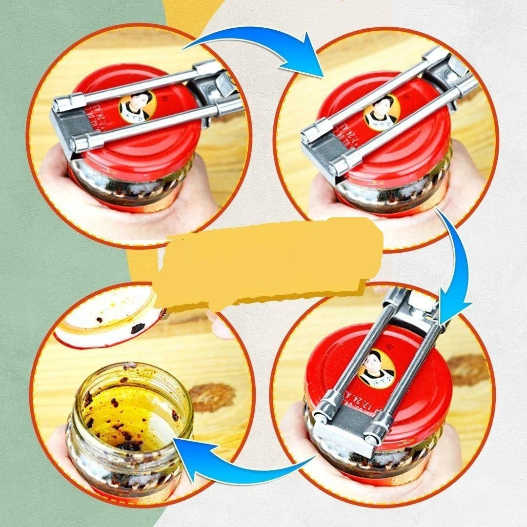 Adjustable Bottle and Glass Opener
